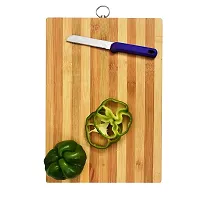 G-MART Cutting Board for Kitchen with an Handle Heavy Duty Stain Resistant Non Slip Chopping Board-Durable Smooth 22CM X 32CM (Ring Handle)-thumb1