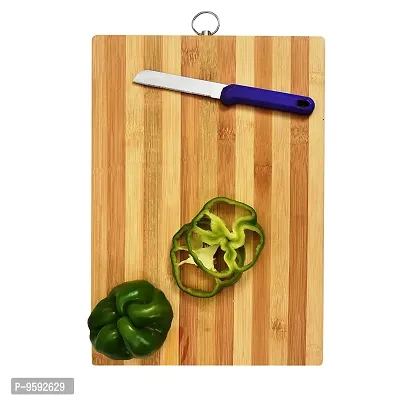 G-MART Cutting Board for Kitchen with an Handle Heavy Duty Stain Resistant Non Slip Chopping Board-Durable Smooth 22CM X 32CM (Ring Handle)-thumb2