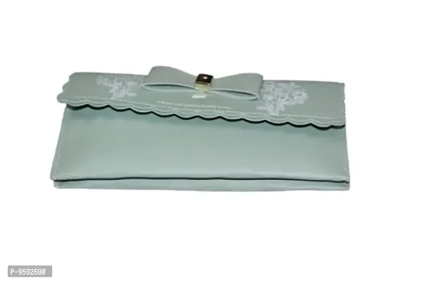 G-Mart PU Leather Wallet for Women's (Light Green)