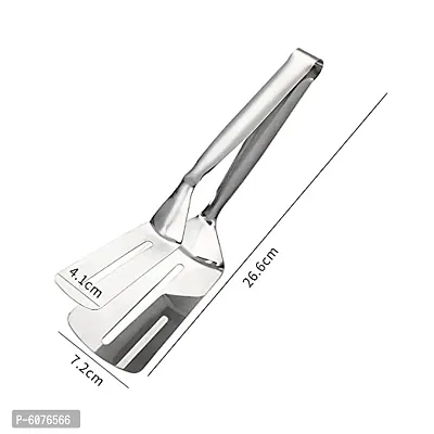 Stainless Steel Multi-function Clip Tong | Steak Tong | 10 Inches-thumb0