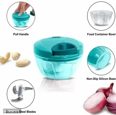 Unbreakable Handy Dori Chopper With Beater | 2 In 1 | 500 Ml | 3 Stainless Steel Blades