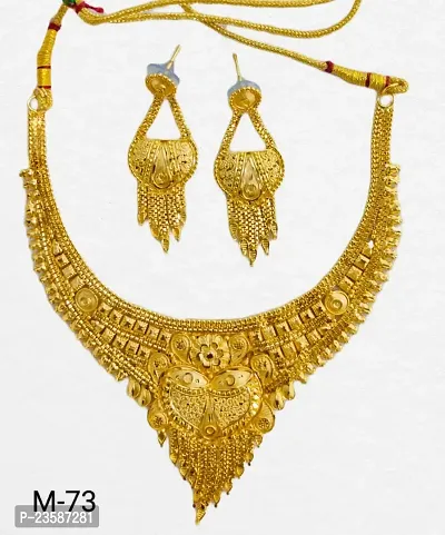 Elegant Brass And Copper Jewellery Set for Women