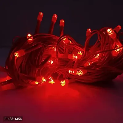 Radisson? String Lights- red 51 feet, 60 Bulbs, ISI Certified Series Fairy Lights for Home, Office, Diwali, Christmas,rid Decoration,Copper Wire,Extra Bright LED,Water Proof,Indian 1K-thumb0