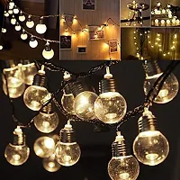 Radisson ? Golden Home Decoration Crystal Bulb Shape String LED Ferry Light for Balcony, Curtains, Diwali, Christmas, New Year with 5m Wire and 16 LED Made by India 1-thumb4