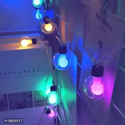 Radisson ? Multicolor Home Decoration Double Ball String LED Fairy Light for Balcony, Curtains, Diwali, Christmas, New Year with 7m Wire and 19 LED Made by India 1-thumb2