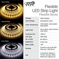Radisson? LED Strip Light (Pack - 1(Golden)) 5 Meter Waterproof with Adapter for Home Decoration Restaurant Office Diwali, Christmas, Festivals Light, Computer and Tv Rooms Made by India 13-thumb3