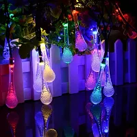 Radisson ? Multicolor String Light Home Decoration Water Droplets LED Fairy Light for Balcony, Curtains, Diwali, Christmas, New Year with 5m Wire and 16 LED Made by India 1-thumb2