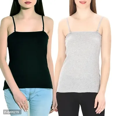 Camisole Black and Grey  2 pcs Pack-thumb0