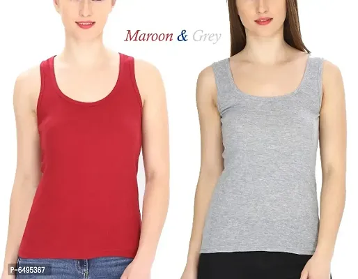 Camisole  Tanktop Maroon and Grey