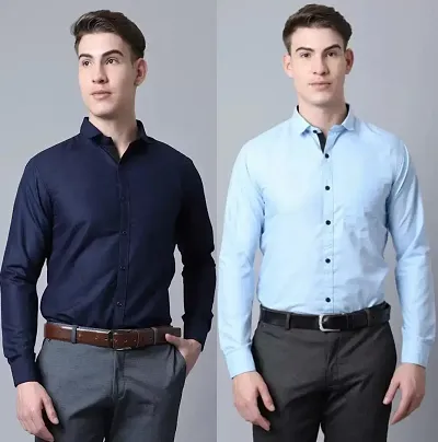 Must Have Cotton Blend Long Sleeve Formal Shirt 