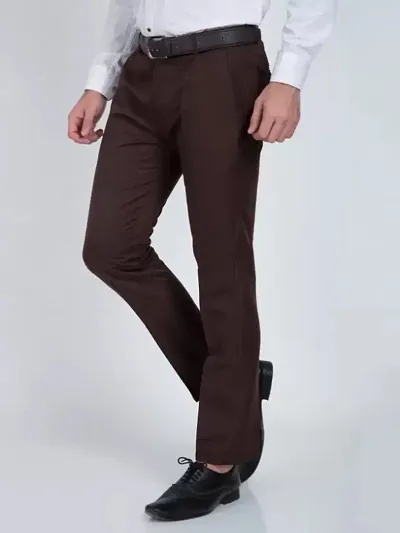 De NoVo Mens Regular Formal Trouser | Stylish Fit Men Wear Pants for Office or Party | Mens Fashion Dress Trousers Pant