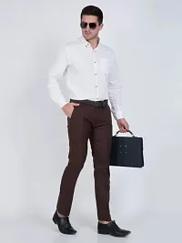 MenCotton Matty  Lycra Formal Trousers Pants-thumb4