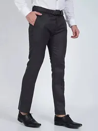 MenCotton Matty  Lycra Formal Trousers Pants-thumb1
