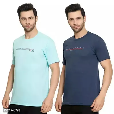 Men Cotton Hosiery Printed T-Shirts