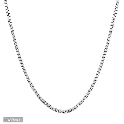Trendy Silver Plated Rhodium Chain