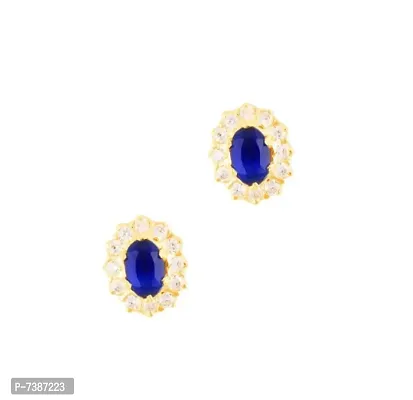 Princess Gems Cluster Earrings for Girls and Women-thumb0