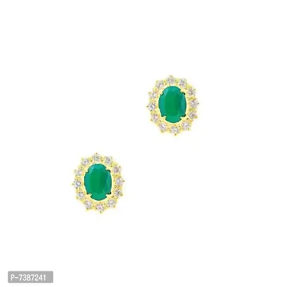 Princess Gems Cluster Earrings for Girls and Women-thumb0