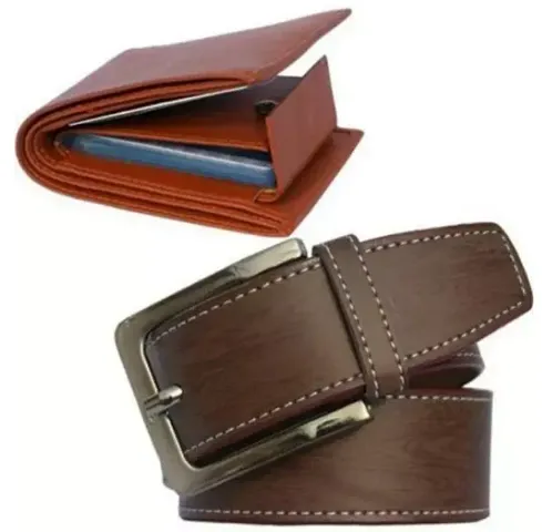 Men Belt and Wallet Combo