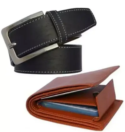 Belt and Wallet For Men