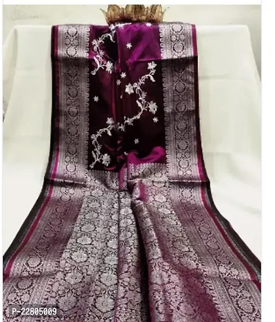 Stylish Fancy Designer Art Silk Saree With Blouse Piece For Women-thumb0