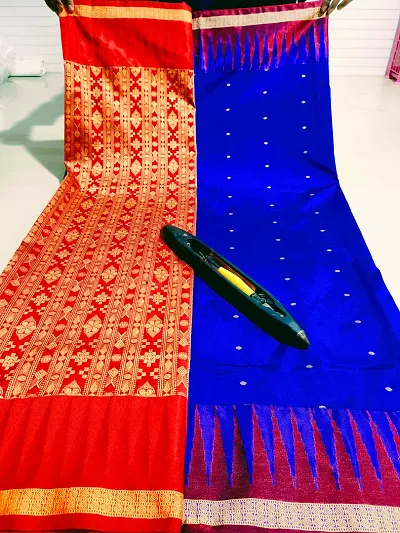 Beautiful Art Silk Saree With Blouse Piece