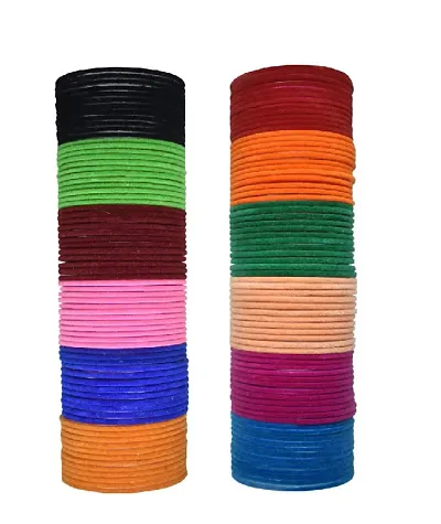 Elegant Multicoloured Silk Thread  Bangles For Women