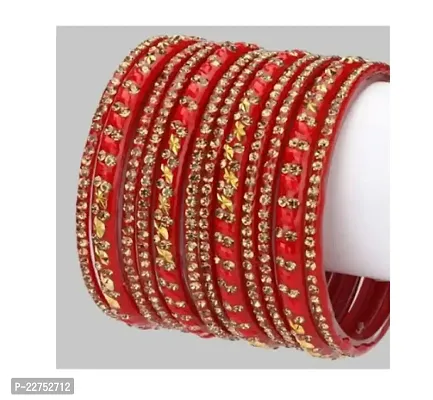 Elegant Red Plastic  Bangles For Women-thumb0