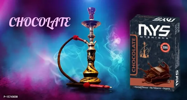 MYSHISHA Herbal Hookah (100% Nicotine and Tobacco Free) Double Apple, BF, Paan Kiwi Mint, Chocolate (200gm)-thumb5