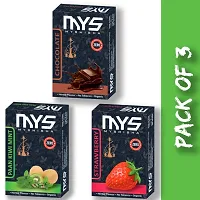 MYSHISHA Herbal Hookah (100% Nicotine and Tobacco Free) Chocolate, Paan Kiwi Mint, Strawberry (150gm)-thumb1