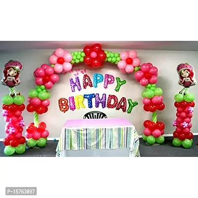 Party Booms (16 Inch) Happy Birthday Letter Foil Balloon Birthday Party Supplies , Happy Birthday Balloons for Party Decoration - Multicolour (Star)-thumb4