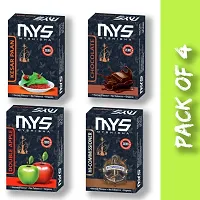 MYSHISHA Premium Quality Herbal Hookah (100% Nicotine and Tobacco Free) Kesar paan, Chocolate, Double Apple, Hi-Commissioner (200gm)-thumb1