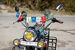 SCORIA? Combo Tibetian Buddhist Prayer Flags for Motorbike  Car for Hyundai EON-thumb1