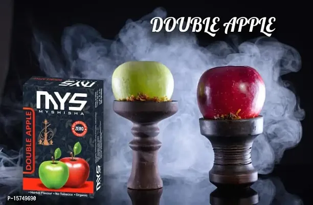 MYSHISHA Herbal Hookah (100% Nicotine and Tobacco Free) Double Apple, BF, Paan Kiwi Mint, Chocolate (200gm)-thumb3