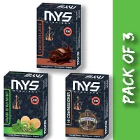 MYSHISHA Herbal Hookah (100% Nicotine and Tobacco Free) Chocolate, Paan Kiwi Mint, Hi-Commissioner (150gm)-thumb1