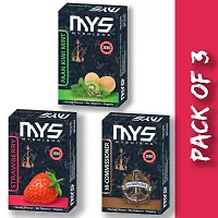 MYSHISHA Herbal Hookah (100% Nicotine and Tobacco Free) Paan Kiwi Mint, Strawberry, Hi-Commissioner (150gm)-thumb1