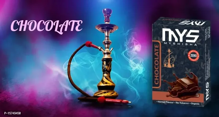 MYSHISHA Premium Quality Herbal Hookah (100% Nicotine and Tobacco Free) Kesar paan, Chocolate, Double Apple, Hi-Commissioner (200gm)-thumb4