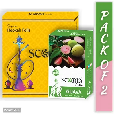 Superior Hookah Guava Flavour  Foil Paper (50pcs) (Pack Of 2)