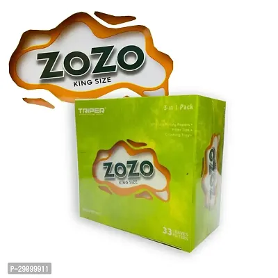 SCORIA ZOZO GREEN SLIM KING SIZE ROLLING PAPER FULL BOX