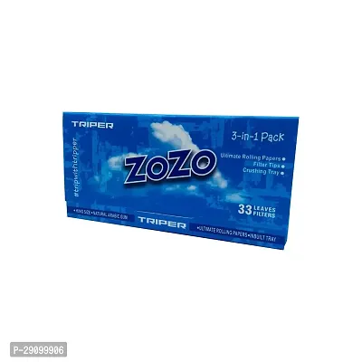 SCORIA ZOZO SKY BLUE SLIM KING SIZE ROLLING PAPER BOX(PACK OF 20)-thumb3