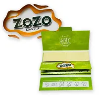 SCORIA ZOZO GREEN SLIM KING SIZE ROLLING PAPER FULL BOX-thumb1