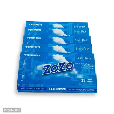 SCORIA ZOZO WHITE SLIM KING SIZE ROLLING PAPER PACK OF 5