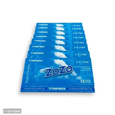 SCORIA ZOZO WHITE SLIM KING SIZE ROLLING PAPER PACK OF 8