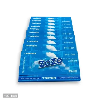 SCORIA ZOZO WHITE SLIM KING SIZE ROLLING PAPER PACK OF 10