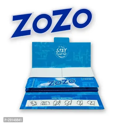 SCORIA ZOZO with Filter Bleached Rolling Paper - Pack of 2 Booklets/33 Gummed Paper and 33 Perforated Filters per Booklet-thumb3