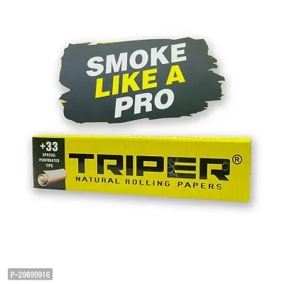 SCORIA TRIPER YELLOW SLIM KING SIZE -SMOKE LIKE A PRO- ROLLING PAPER FULL BOX (24 BOOKLETS)-thumb5