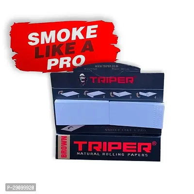 SCORIA TRIPER BLACK SLIM KING SIZE -SMOKE LIKE A PRO- ROLLING PAPER FULL BOX (24 BOOKLETS)-thumb2