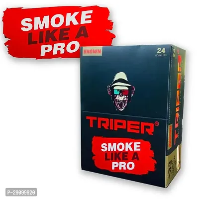 SCORIA TRIPER BLACK SLIM KING SIZE -SMOKE LIKE A PRO- ROLLING PAPER FULL BOX (24 BOOKLETS)-thumb4