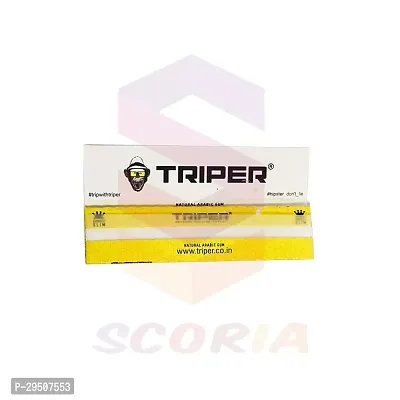 SCORIA TRIPER WHITE SLIM KING SIZE ROLLING PAPER PACK OF 10-thumb2