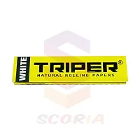 SCORIA TRIPER WHITE SLIM KING SIZE ROLLING PAPER PACK OF 10-thumb2