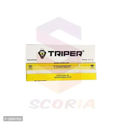 SCORIA TRIPER WHITE SLIM KING SIZE ROLLING PAPER PACK OF 8-thumb3